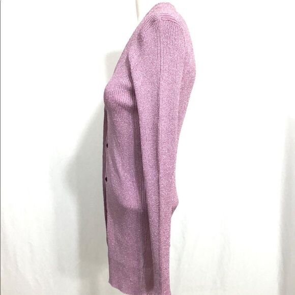 Opening Ceremony Purple Disco Rib Cardigan NWT Size M/L - Picture 4 of 7